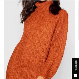 Turtleneck sweater dress
